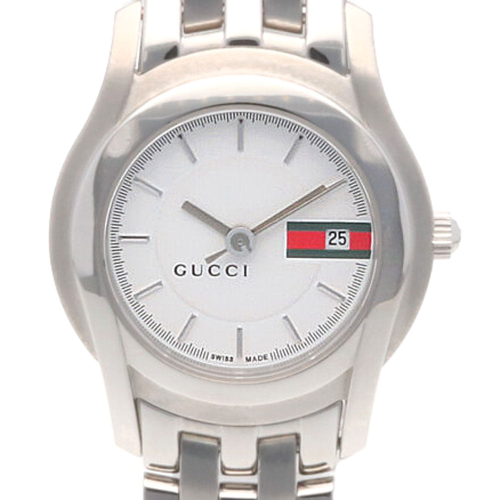 GUCCI G-Class Watch Stainless Steel 5500L Men's Year Warranty Used