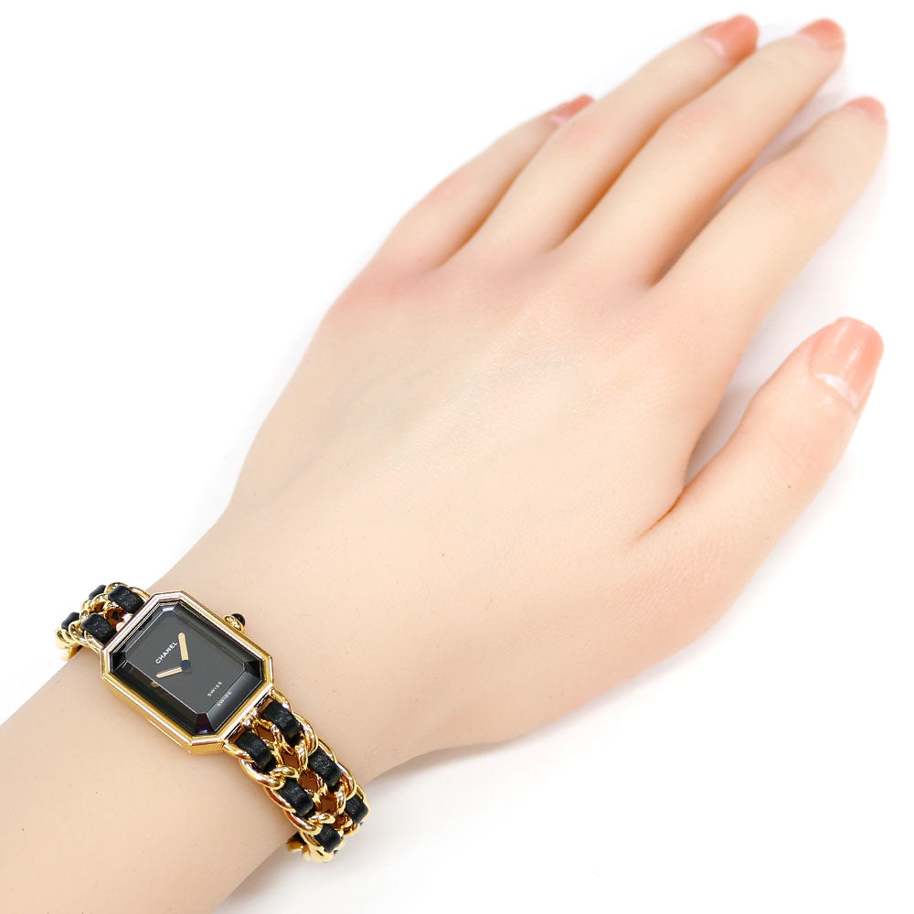 CHANEL シャネル プルミエール M 腕時計 GP H0001 クオーツ レディース 