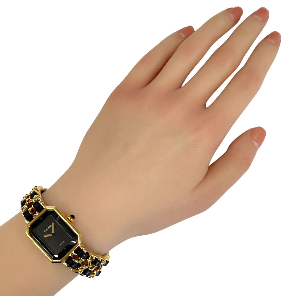 CHANEL シャネル プルミエール M 腕時計 GP H0001 クオーツ 磨き直し済