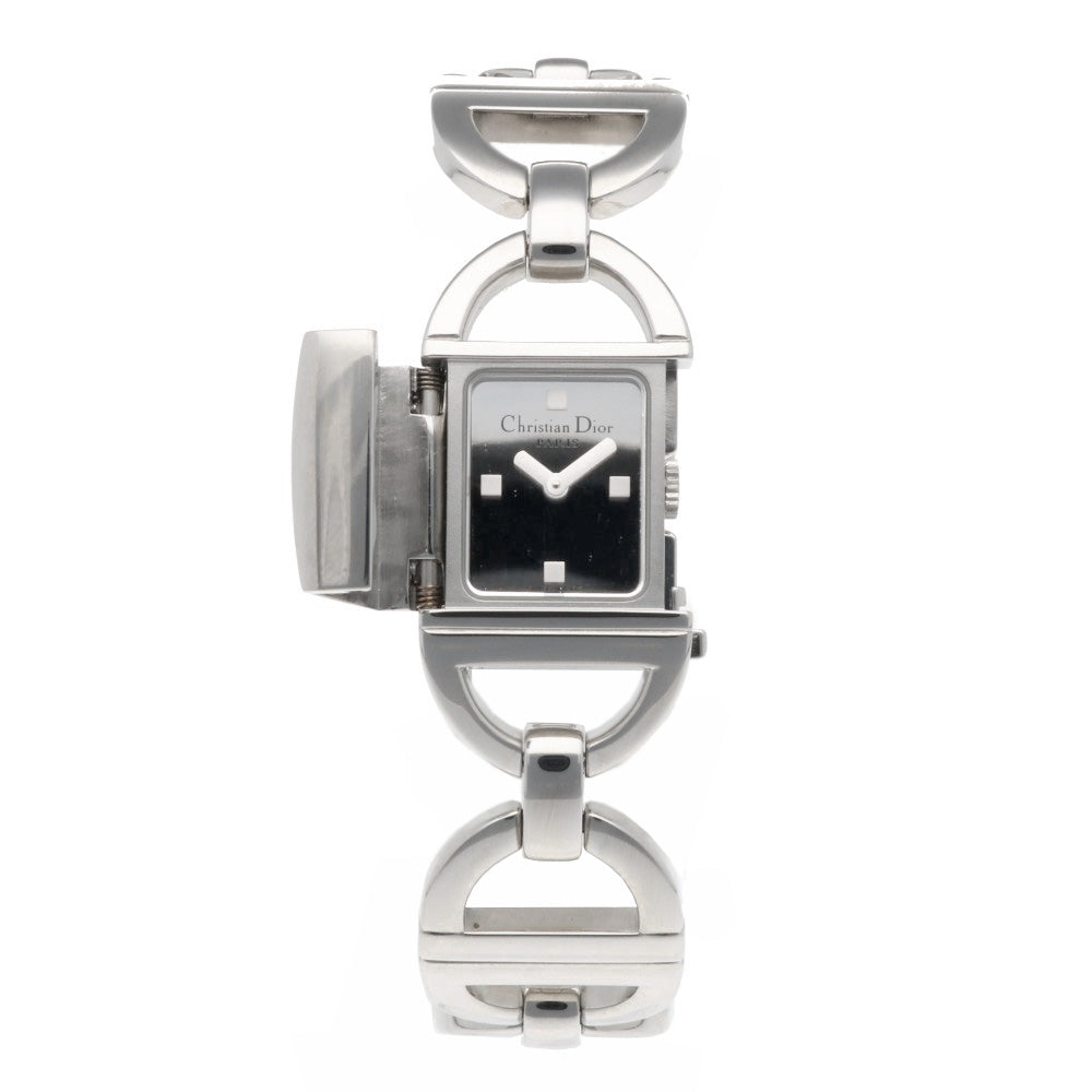 【美品】クリスチャンディオール パンディオラ クォーツ【D78-100】稼働品 Dior ディオール パンディオラ 腕時計 ステンレススチール D78-100