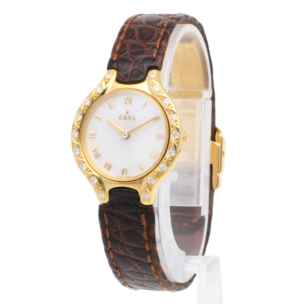 エベル ベルーガ 腕時計 18金 K18イエローゴールド 866989 クオーツ