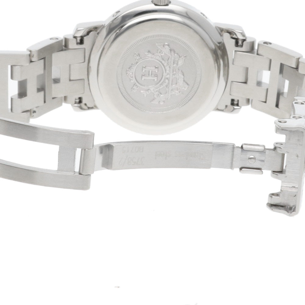 HERMES エルメス クリッパー 腕時計 ステンレススチール CL4.210