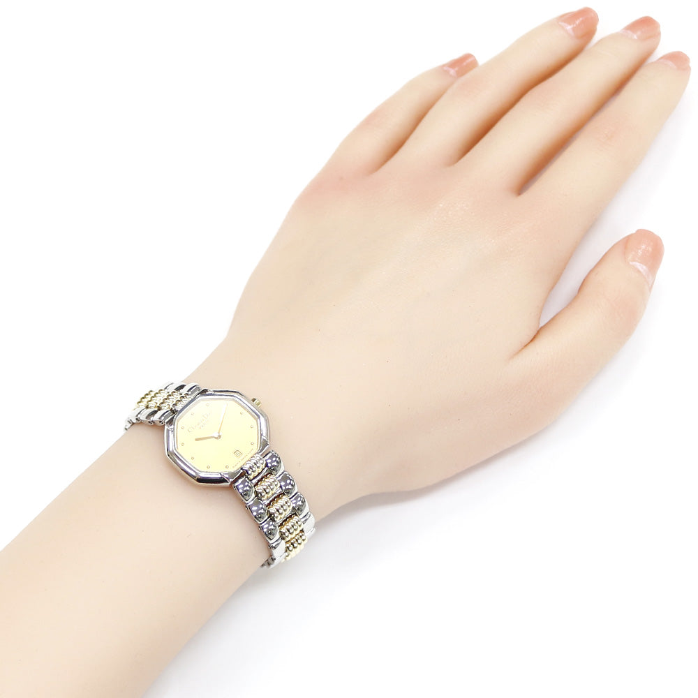 Christian Dior Octagon Watch Stainless Steel D48-203-1 Quartz