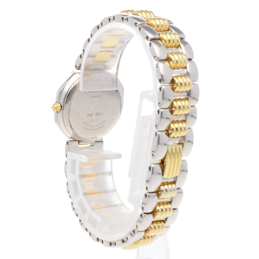 Christian Dior Octagon Watch Stainless Steel D48-203-1 Quartz