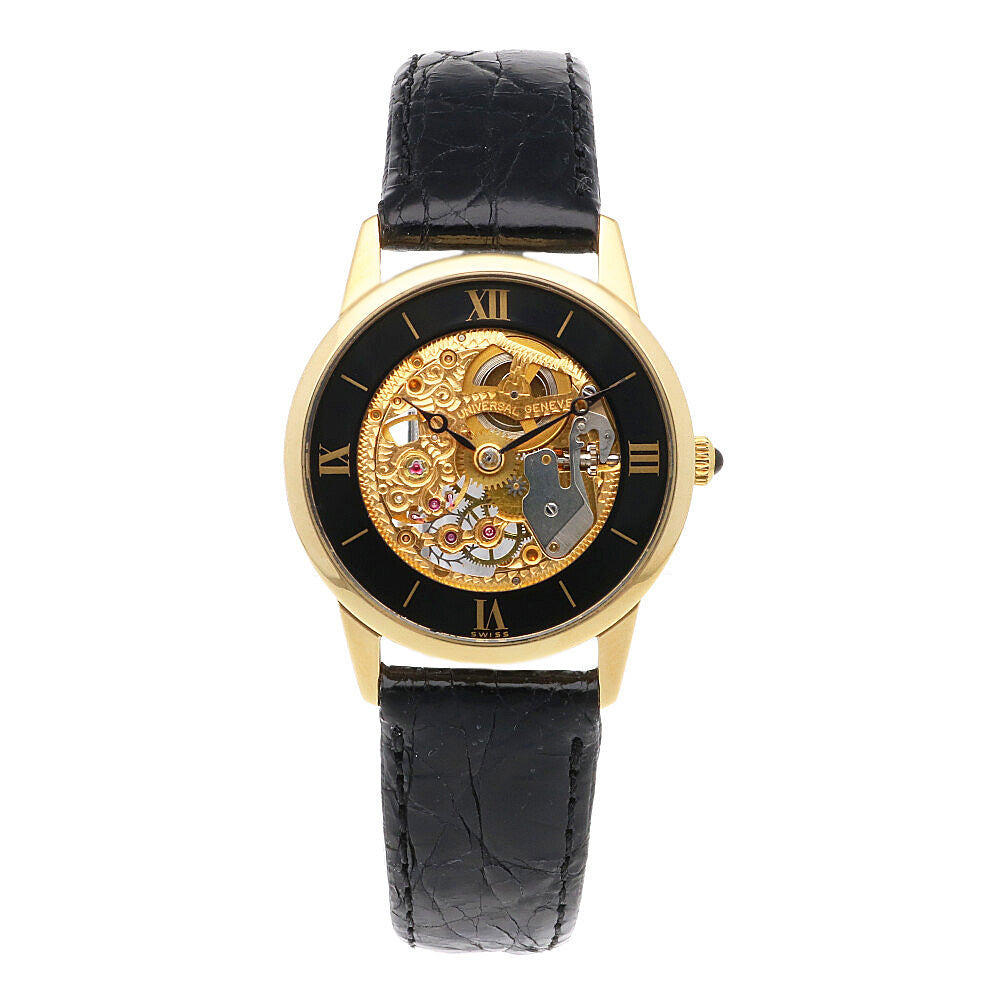 ユニバーサルジュネーヴ　ゴールド　手巻き UNIVERSAL GENEVE ユニバーサルジュネーブ 手巻き レディース 腕時計