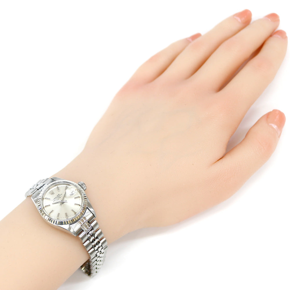 ROLEX Rolex Date Oyster Perpetual Watch Stainless Steel 6917