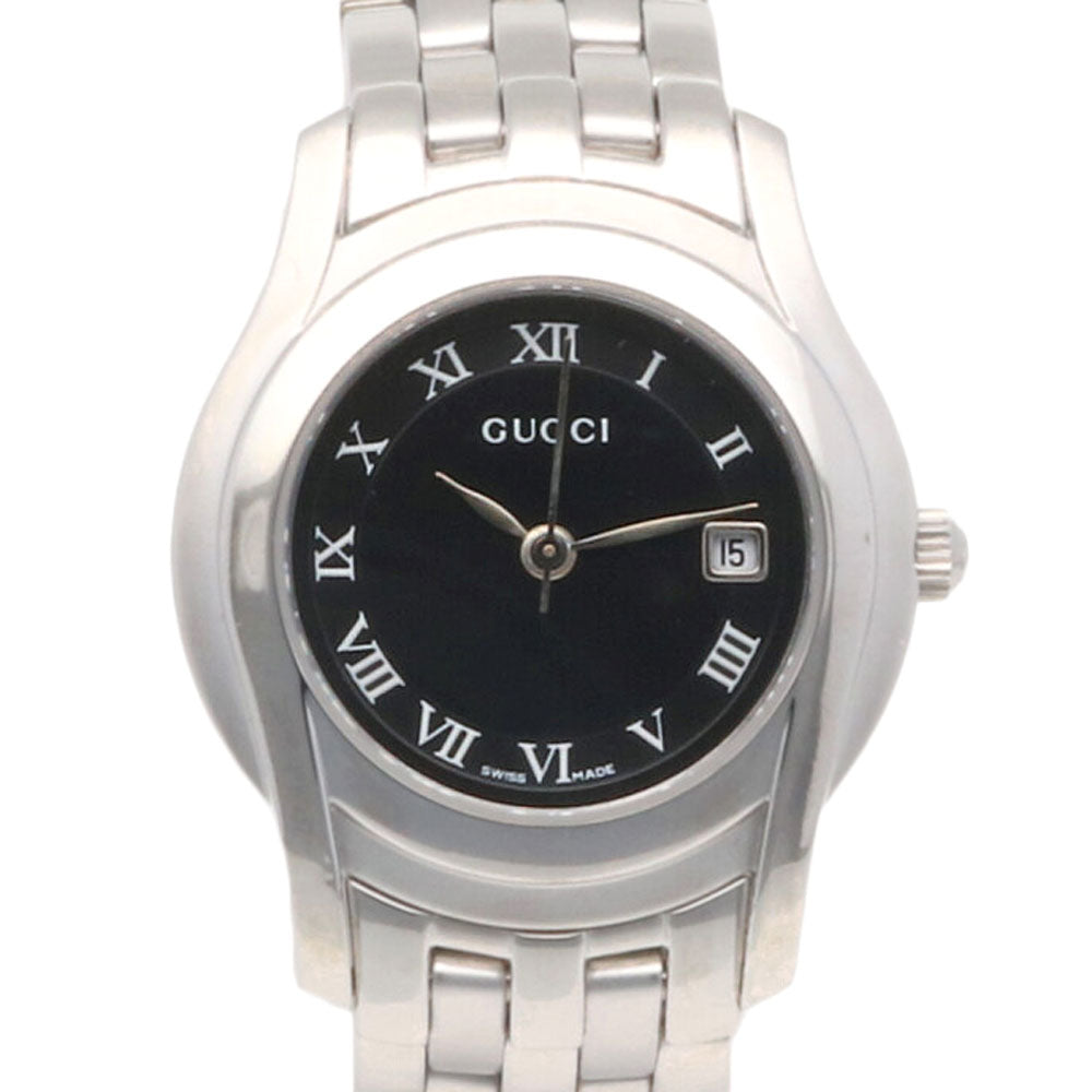 GUCCI G-Class Watch Stainless Steel 5500L Quartz Ladies 1 Year