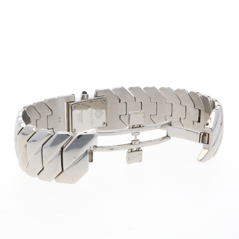 Christian Dior Art Deco Watch Stainless Steel D72-100 Women's Used