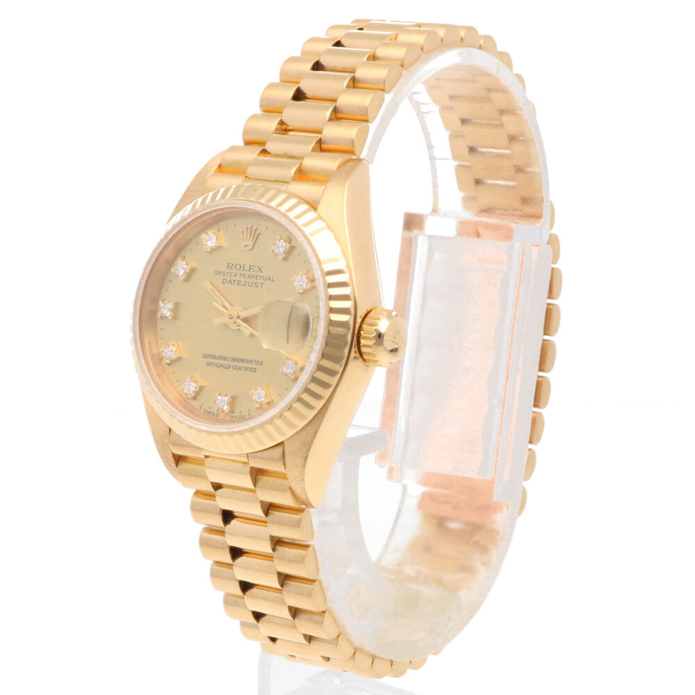 ロレックス ROLEX レディース デイトジャスト 金 ゴールド 文字盤のみ 凛と美しく時を刻む。ロレックス レディース デイトジャスト