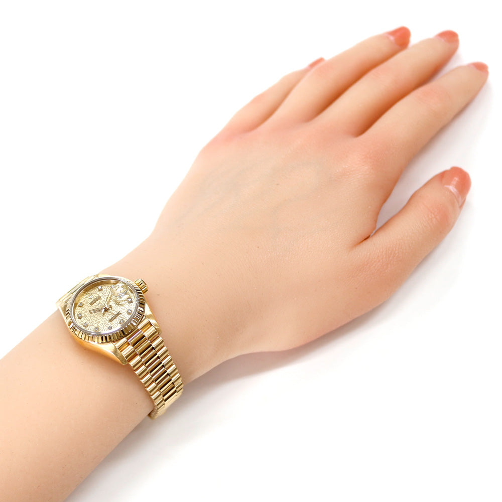 ROLEX ロレックス デイトジャスト 腕時計 18金 K18イエローゴールド