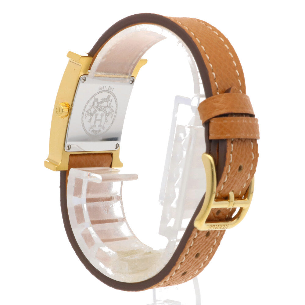 HERMES エルメス Hウォッチ 腕時計 GP HH1.201 クオーツ