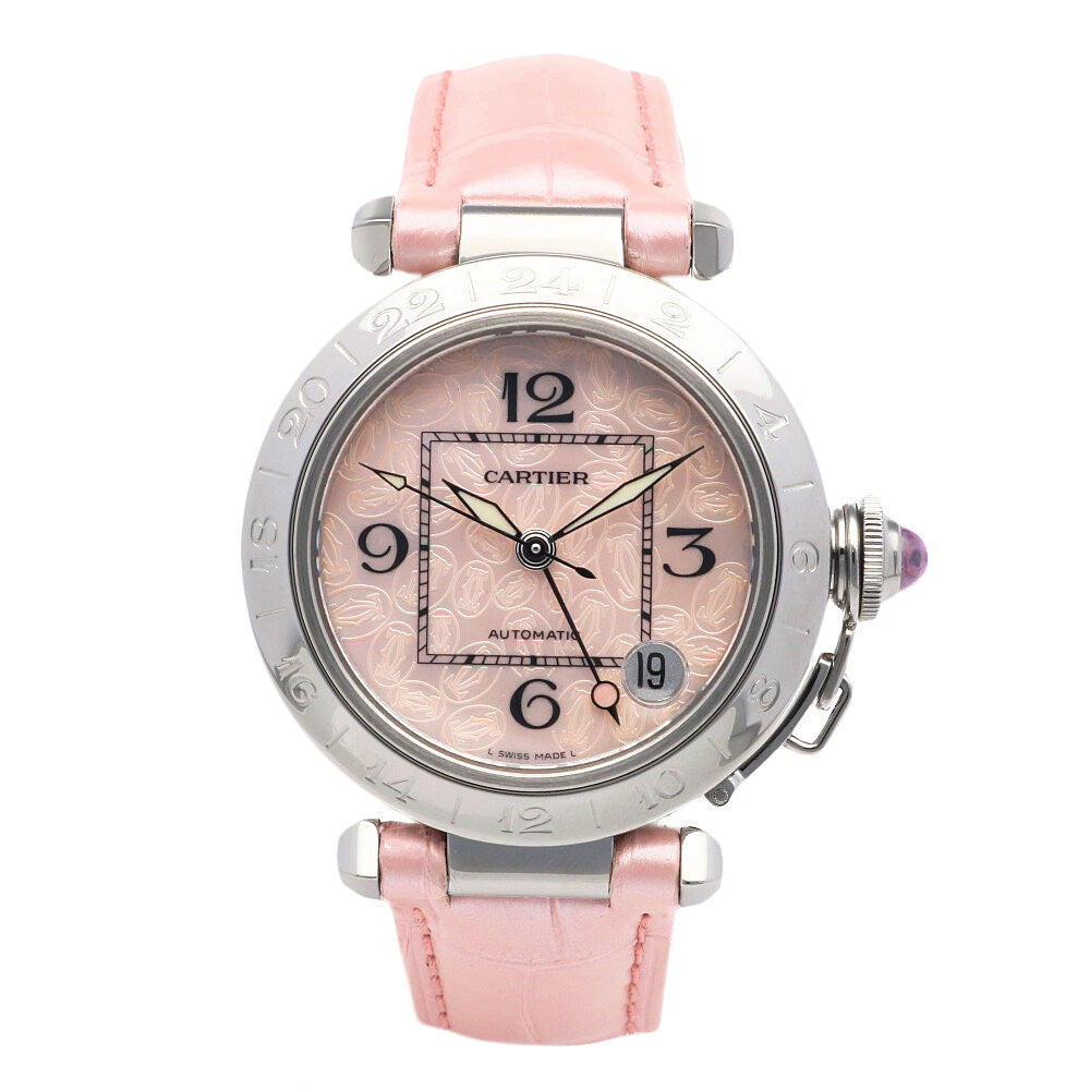 値下げしました Cartier パシャC 文字盤ピンク 目立った傷汚れなし CARTIER カルティエ パシャC メリディアン 腕時計 ステンレススチール