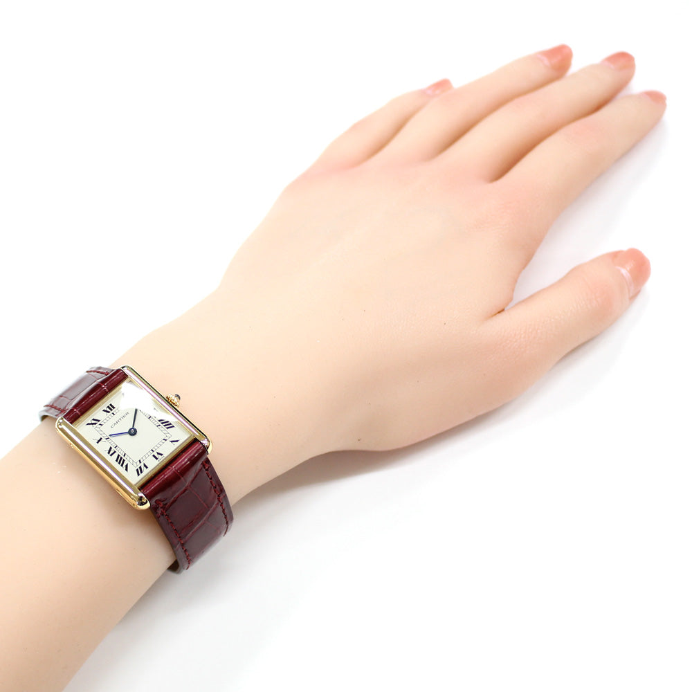 CARTIER Tank Louis Cartier SM Watch 18K Yellow Gold W1512856