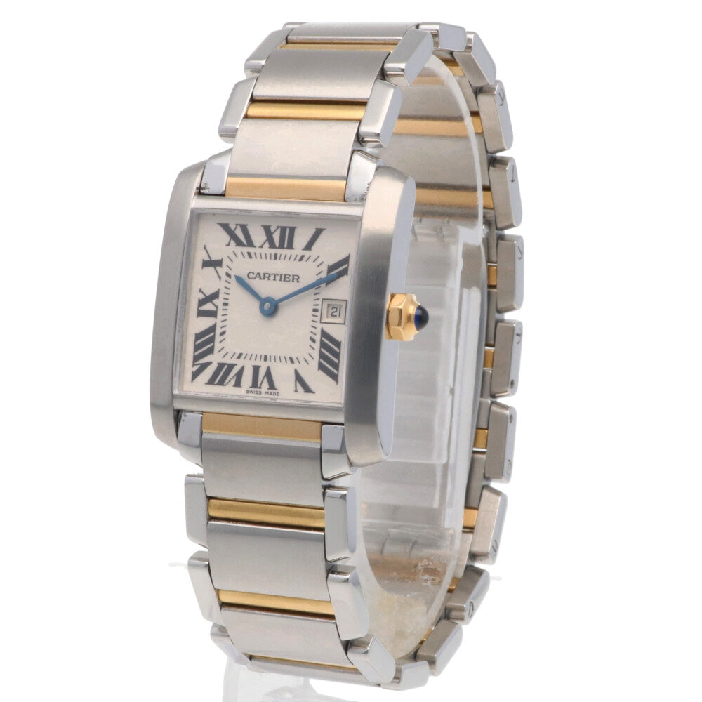 Cartier Tank Francaise MM Watch Stainless Steel 2465 Unisex Used