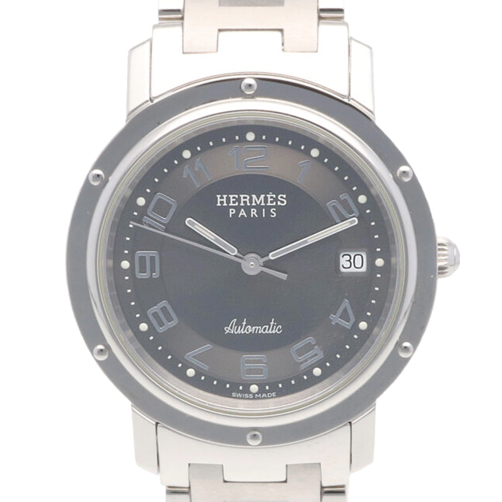 エルメス HERMES クリッパー CL1.810 グレー 自動巻き メンズ HERMES エルメス クリッパー 腕時計 ステンレススチール CL1.810
