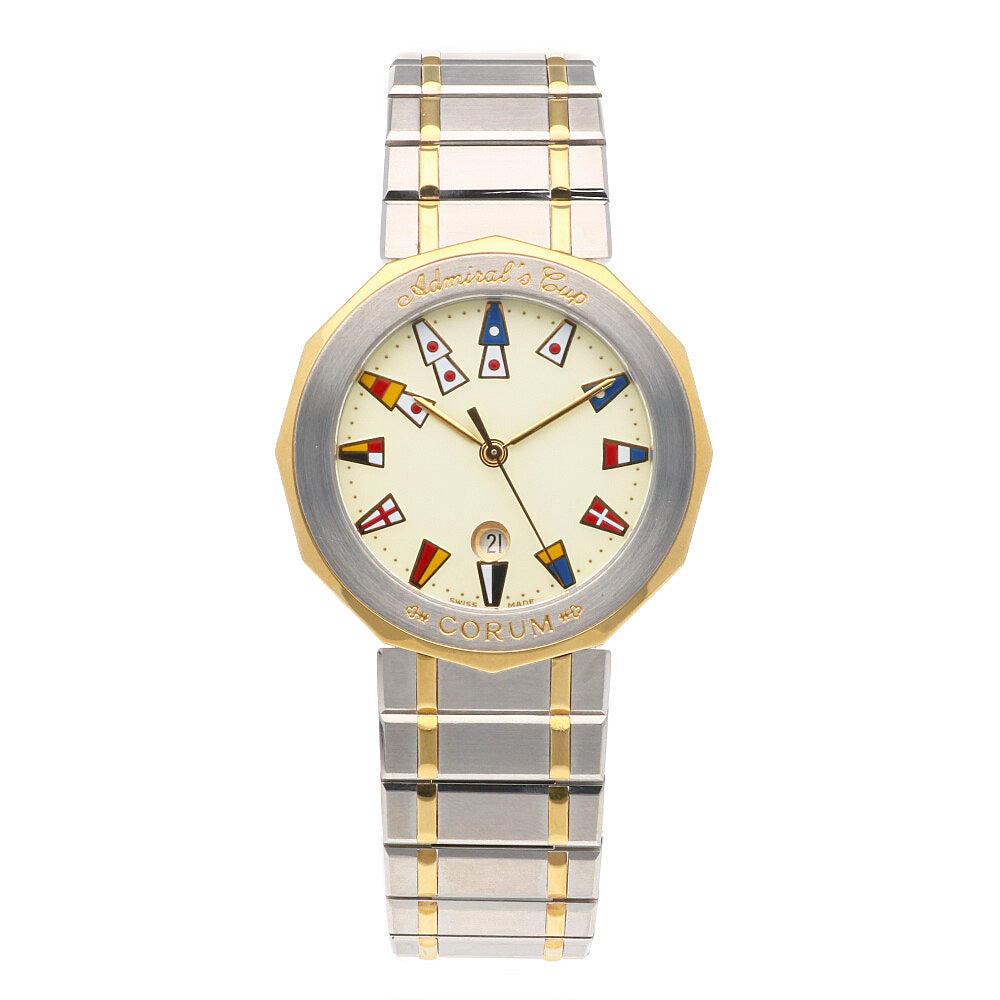 Corum Admiral's Cup Watch Stainless Steel 99.810.21V-52 Men's Used