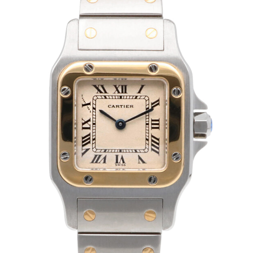 Cartier Santos Galbe SM Watch Stainless Steel 166930 Ladies Used