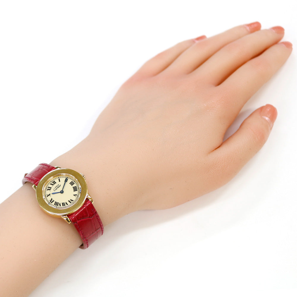 CARTIER カルティエ マストロンド 腕時計 GP 1801 クオーツ レディース