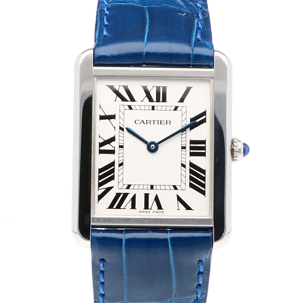 Cartier Tank Solo LM Watch Stainless Steel W5200003 3169 Unisex Used [1  Year Warranty]