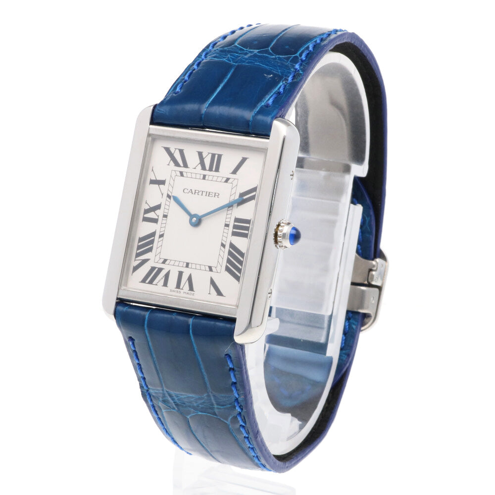 【美品】カルティエ タンクソロ LM QZ【W5200003 3169】稼働品 美品】カルティエ タンクソロ LM QZ【W5200003 3169】稼働品