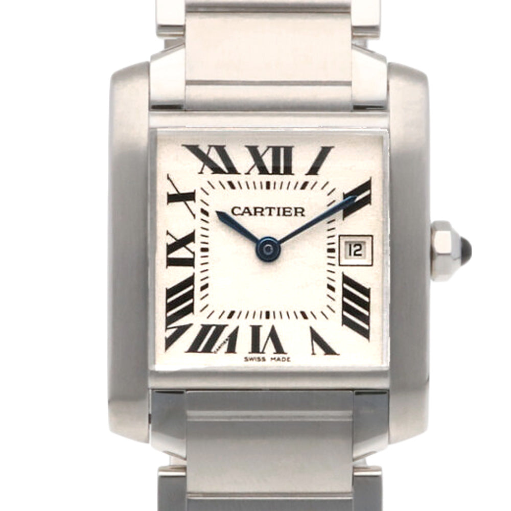 カルティエ CARTIER タンクフランセーズ MM 腕時計 ステンレススチール