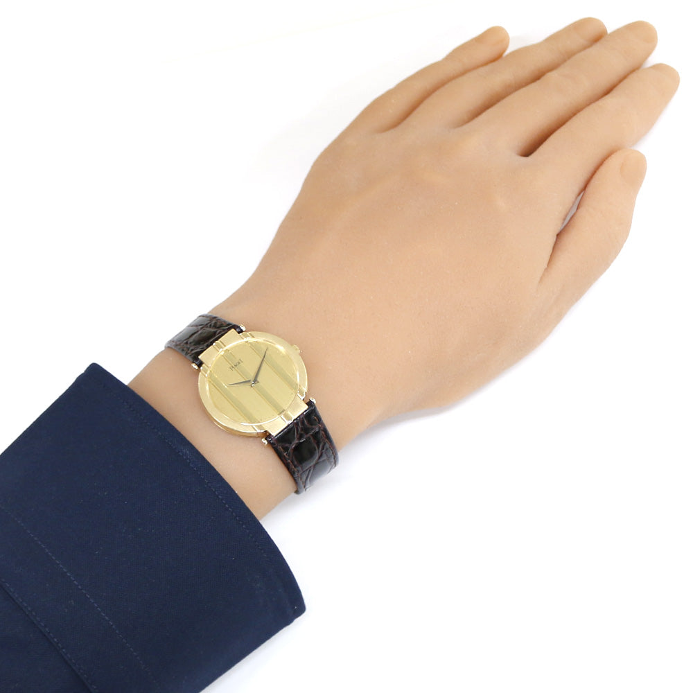 ピアジェ ポロ 腕時計 18金 K18イエローゴールド 8673 クオーツ メンズ