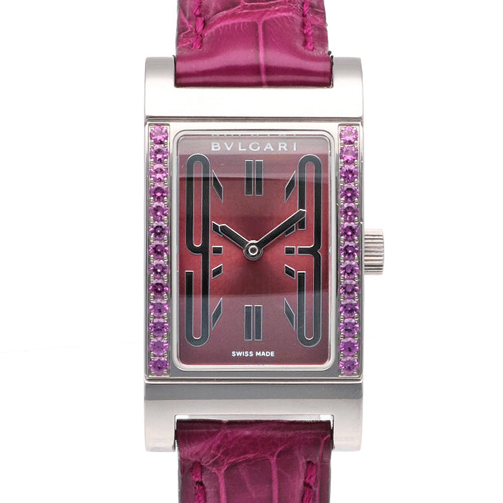 Bvlgari Rettangolo Watch Stainless Steel RT39S Quartz Ladies 1