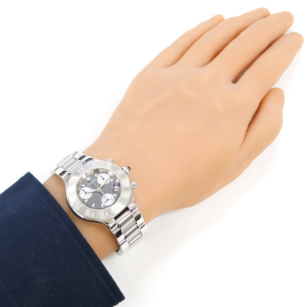 CARTIER カルティエ クロノスカフ 腕時計 ステンレススチール 2424