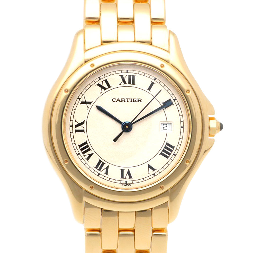 CARTIER カルティエ パンテール クーガー LM 腕時計 18金 K18イエロー