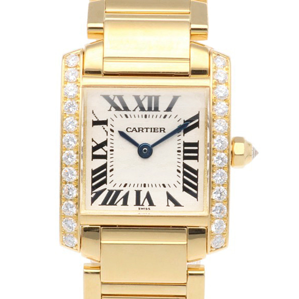 カルティエ　タンクフランセーズ SMコンビ　イエローゴールド　コマ5個 CARTIER カルティエ タンクフランセーズ SM 腕時計 18金 K18イエロー