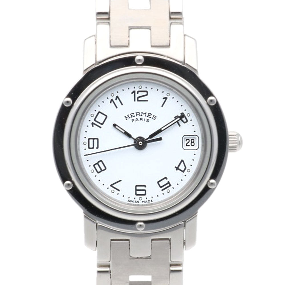 HERMES エルメス クリッパー 腕時計 ステンレススチール CL4.210 