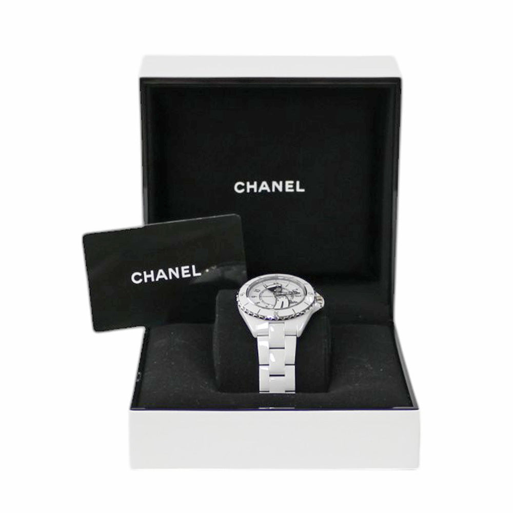 CHANEL シャネル マドモアゼル J12 ラ パウザ 腕時計 ホワイト