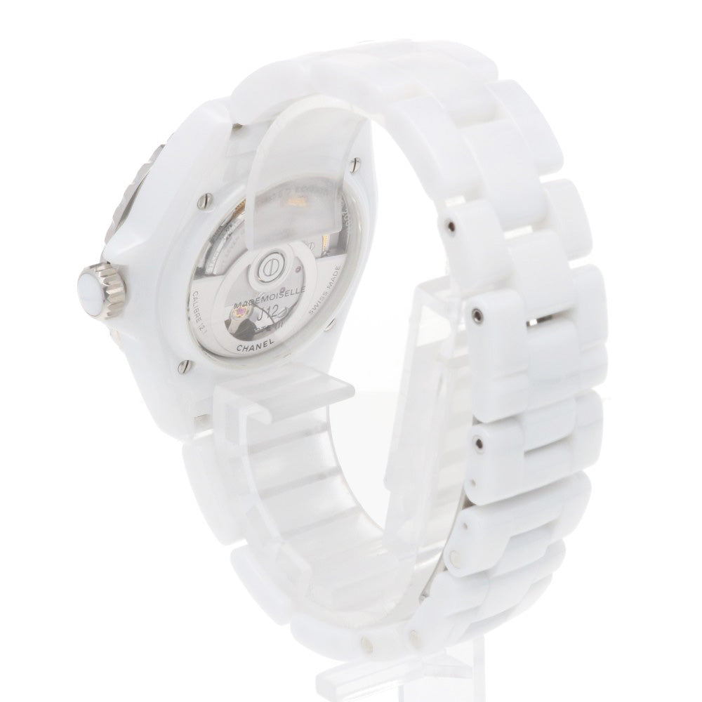 CHANEL シャネル マドモアゼル J12 ラ パウザ 腕時計 ホワイト
