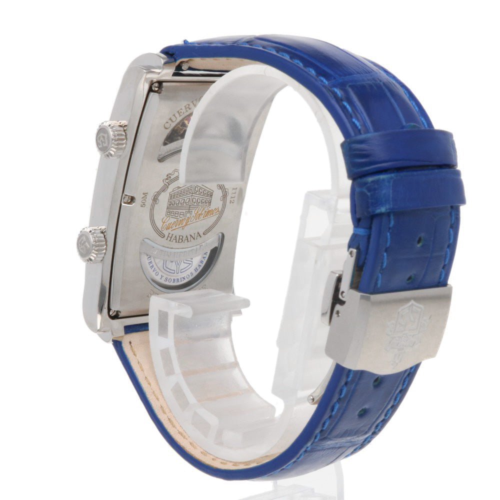 CUERVO Y SOBRINOS Prominente Double Tempo Watch Stainless Steel