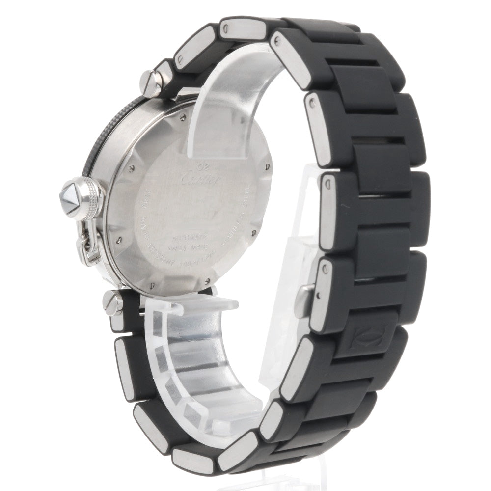【希少・廃盤】カルティエ パシャ シータイマー 自動巻 メンズ 腕時計 CARTIER カルティエ パシャ シータイマー 腕時計 ステンレススチール