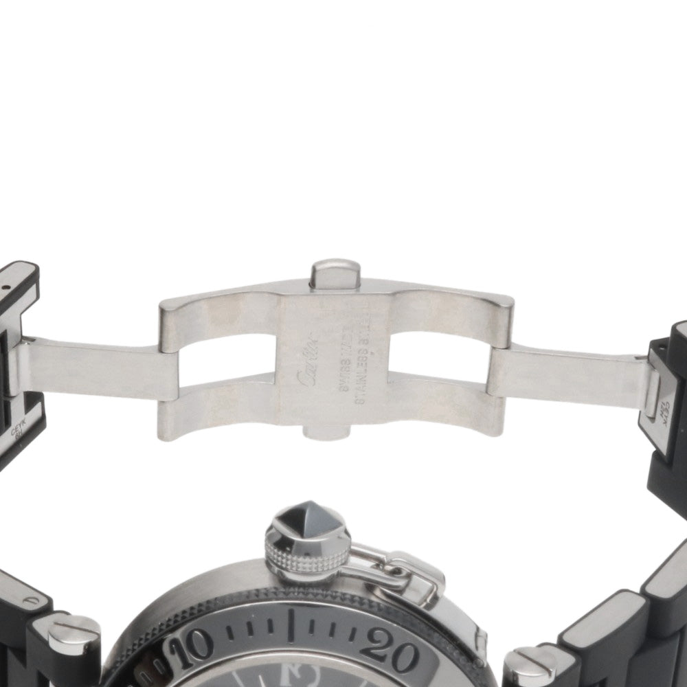 CARTIER カルティエ パシャ シータイマー 腕時計 ステンレススチール