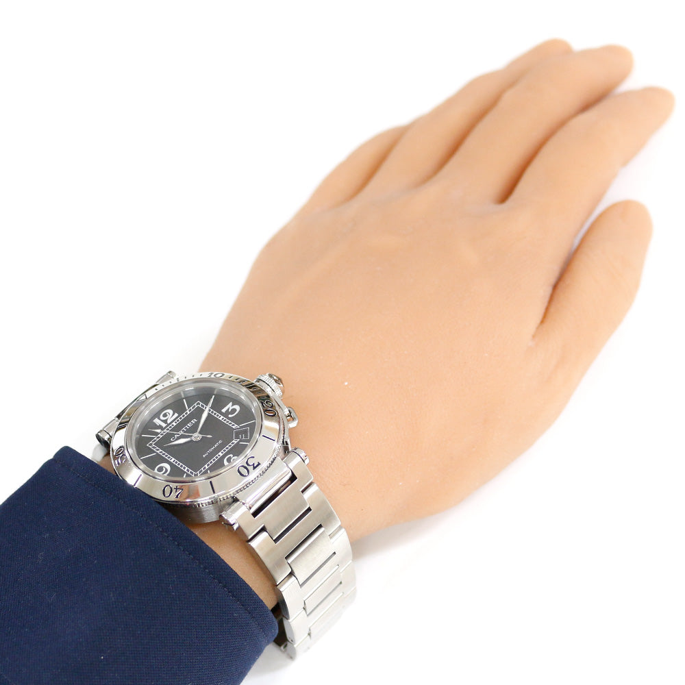 CARTIER カルティエ パシャシータイマー 腕時計 ステンレススチール