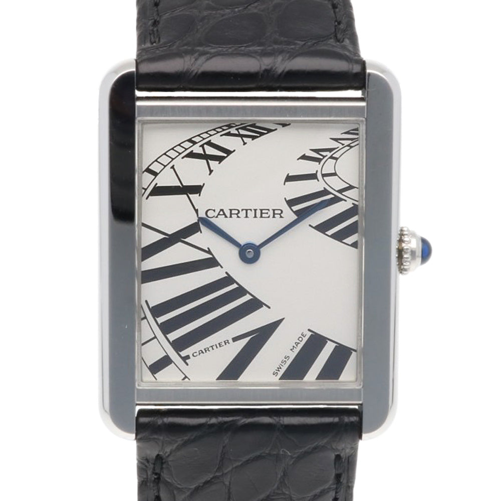 Cartier The Tank Watch Timeless Style 希少 CARTIER Tank Solo LM Index Animation Watch Stainless Steel 3169