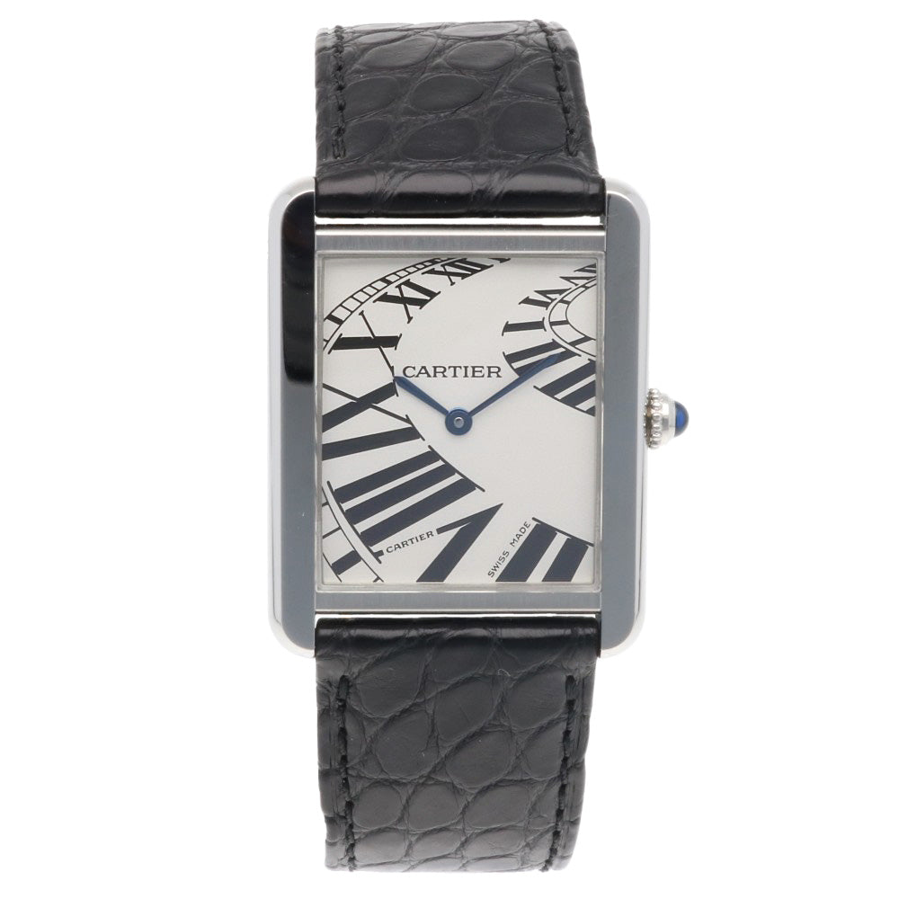 CARTIER Tank Solo LM Index Animation Watch Stainless Steel 3169