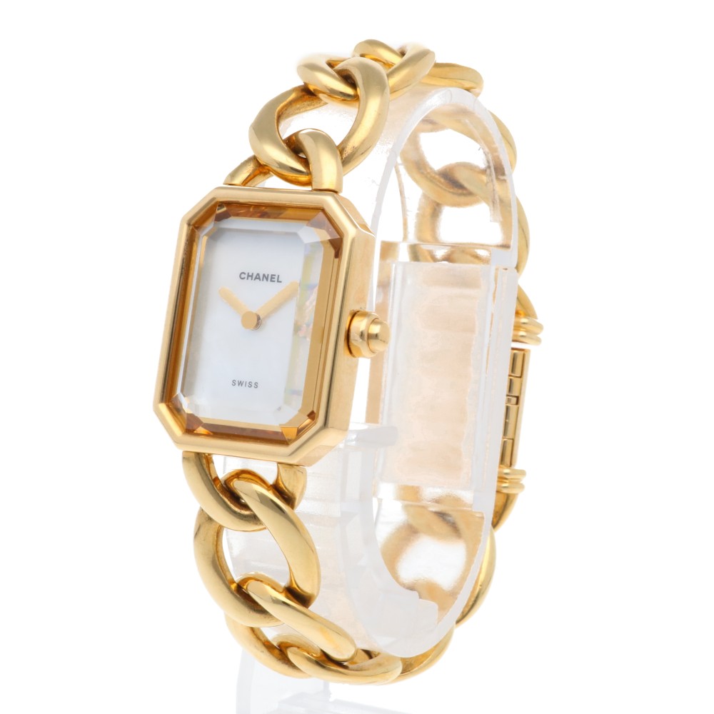 CHANEL シャネル プルミエール L 腕時計 18金 K18イエローゴールド