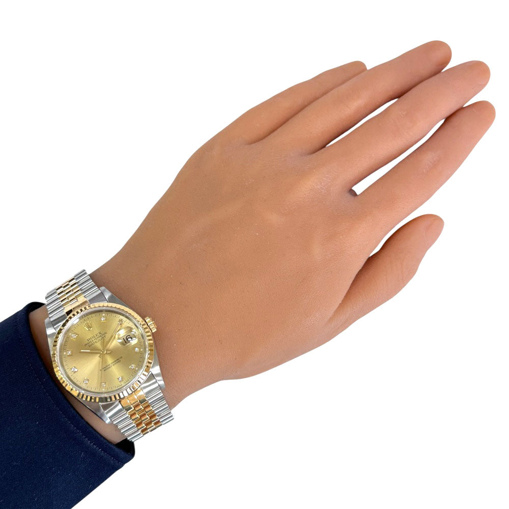 極美品✨ ROLEX ロレックス　デイトジャスト 4コマ　ゴールド　シルバー ROLEX ロレックス デイトジャスト オイスターパーペチュアル 腕時計