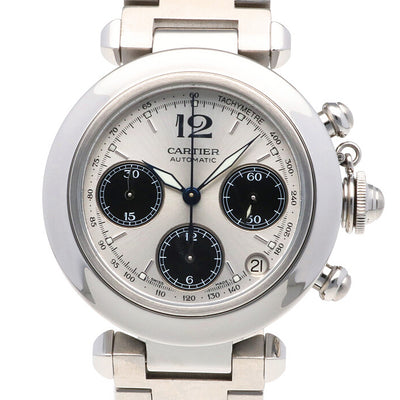 Cartier 自動巻き クロノグラフ 腕時計 CARTIER カルティエ パシャC クロノグラフ 腕時計 ステンレススチール