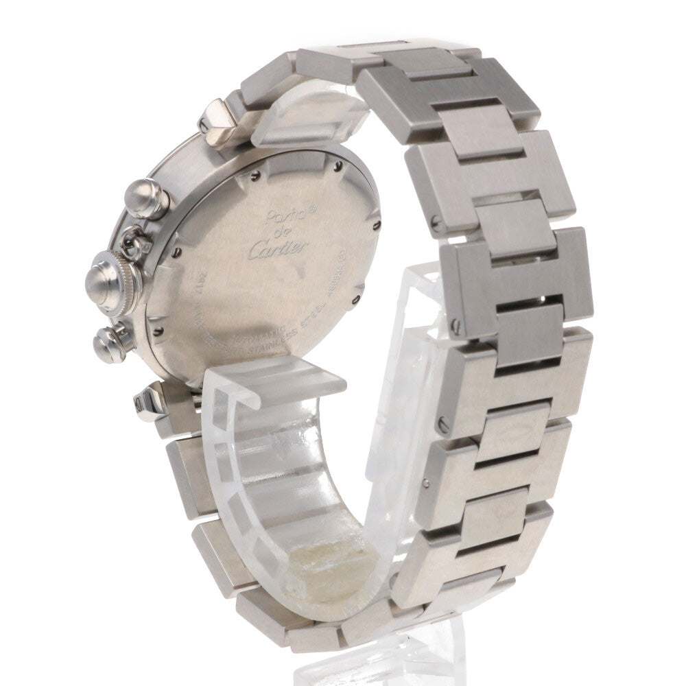 CARTIER カルティエ パシャC クロノグラフ 腕時計 ステンレススチール