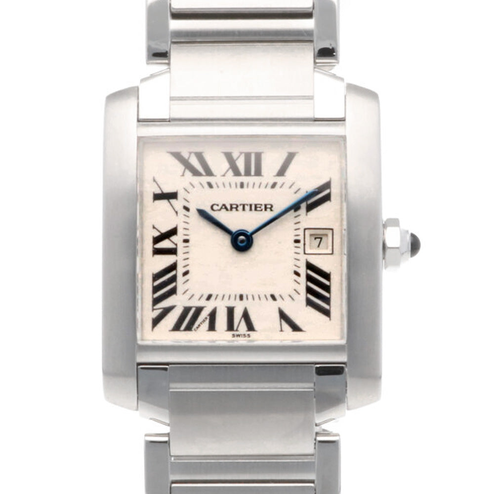 CARTIER カルティエ タンクフランセーズ MM 腕時計 ステンレススチール