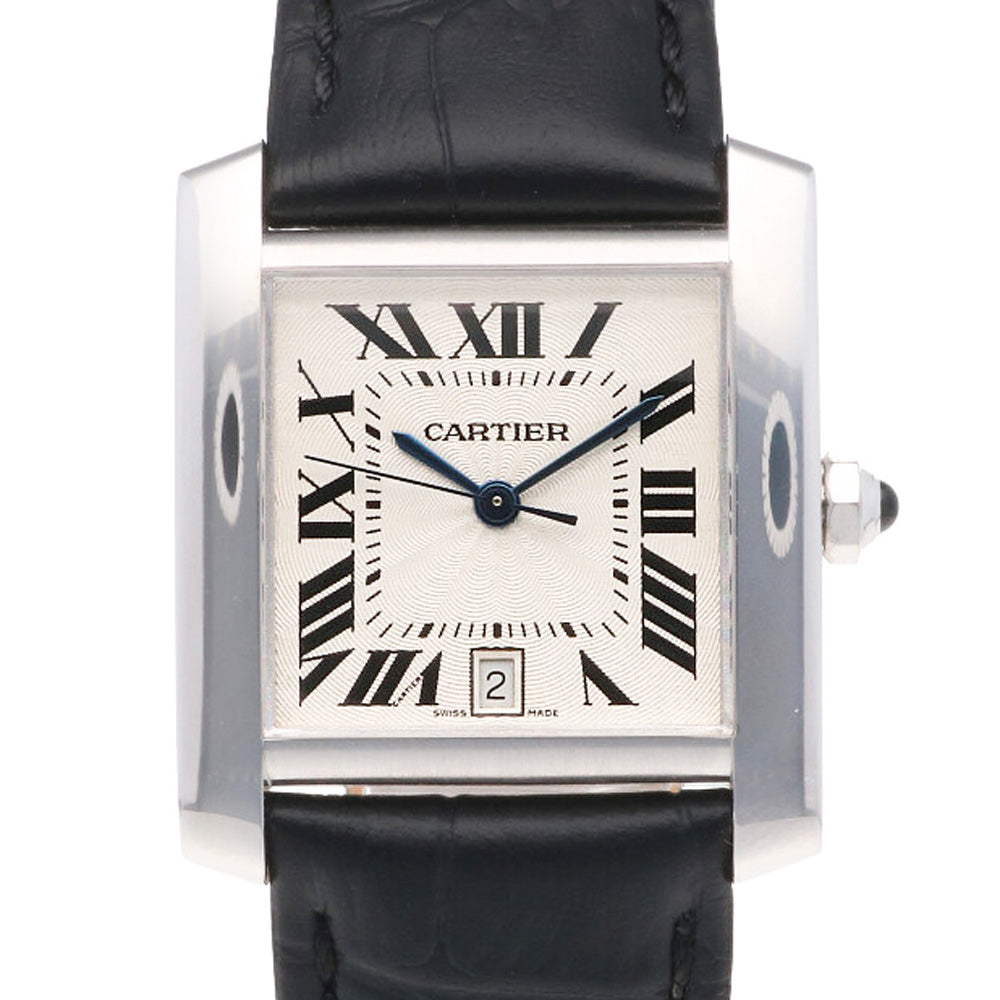 CARTIER カルティエ タンクフランセーズ LM 腕時計 18金 K18ホワイト