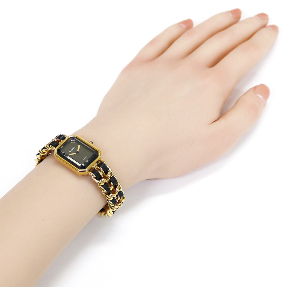 CHANEL シャネル プルミエール M 腕時計 GP H0001 クオーツ レディース