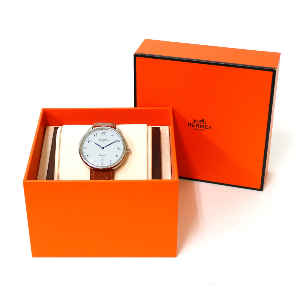 HERMES エルメス アルソー 腕時計 ステンレススチール AR4.810 自動