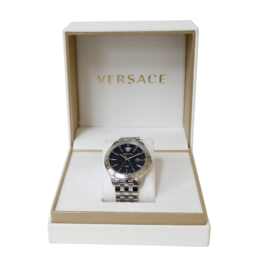 VERSACE ヴェルサーチ ユニバース GMT 腕時計 ステンレススチール