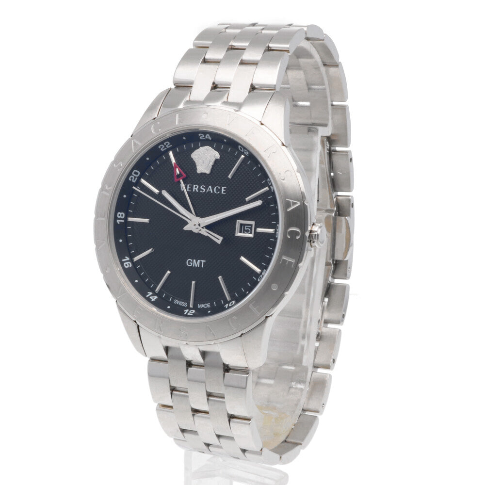 VERSACE ヴェルサーチ ユニバース GMT 腕時計 ステンレス