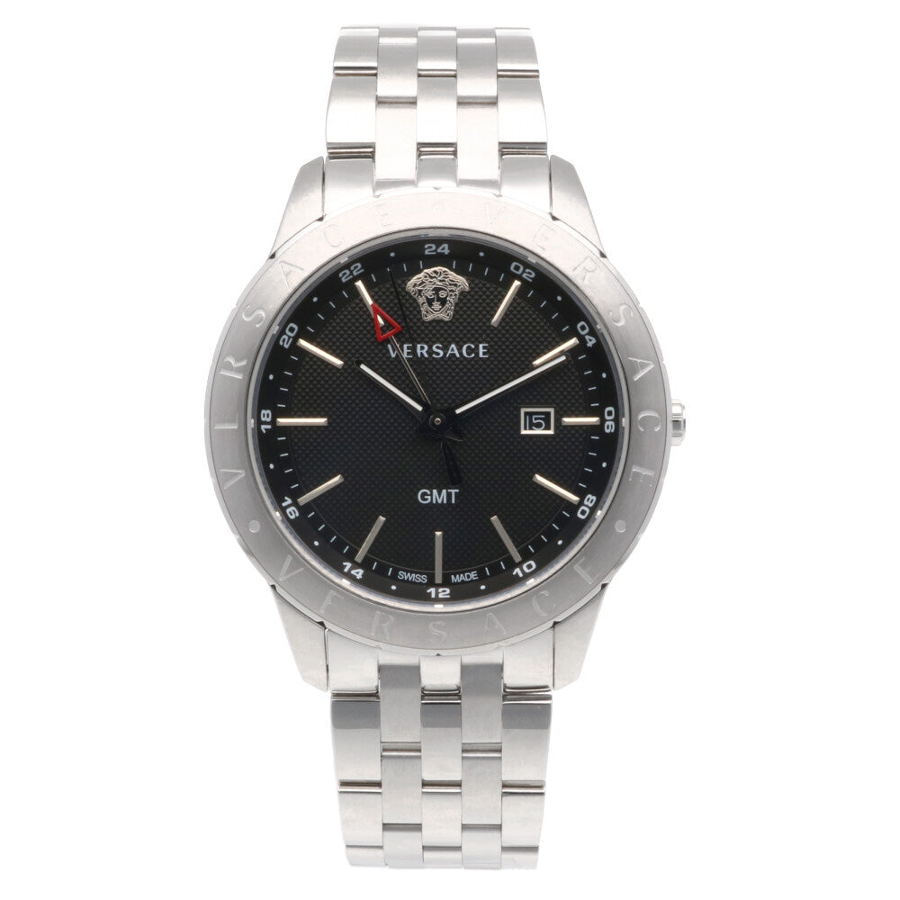 VERSACE ヴェルサーチ ユニバース GMT 腕時計 ステンレススチール
